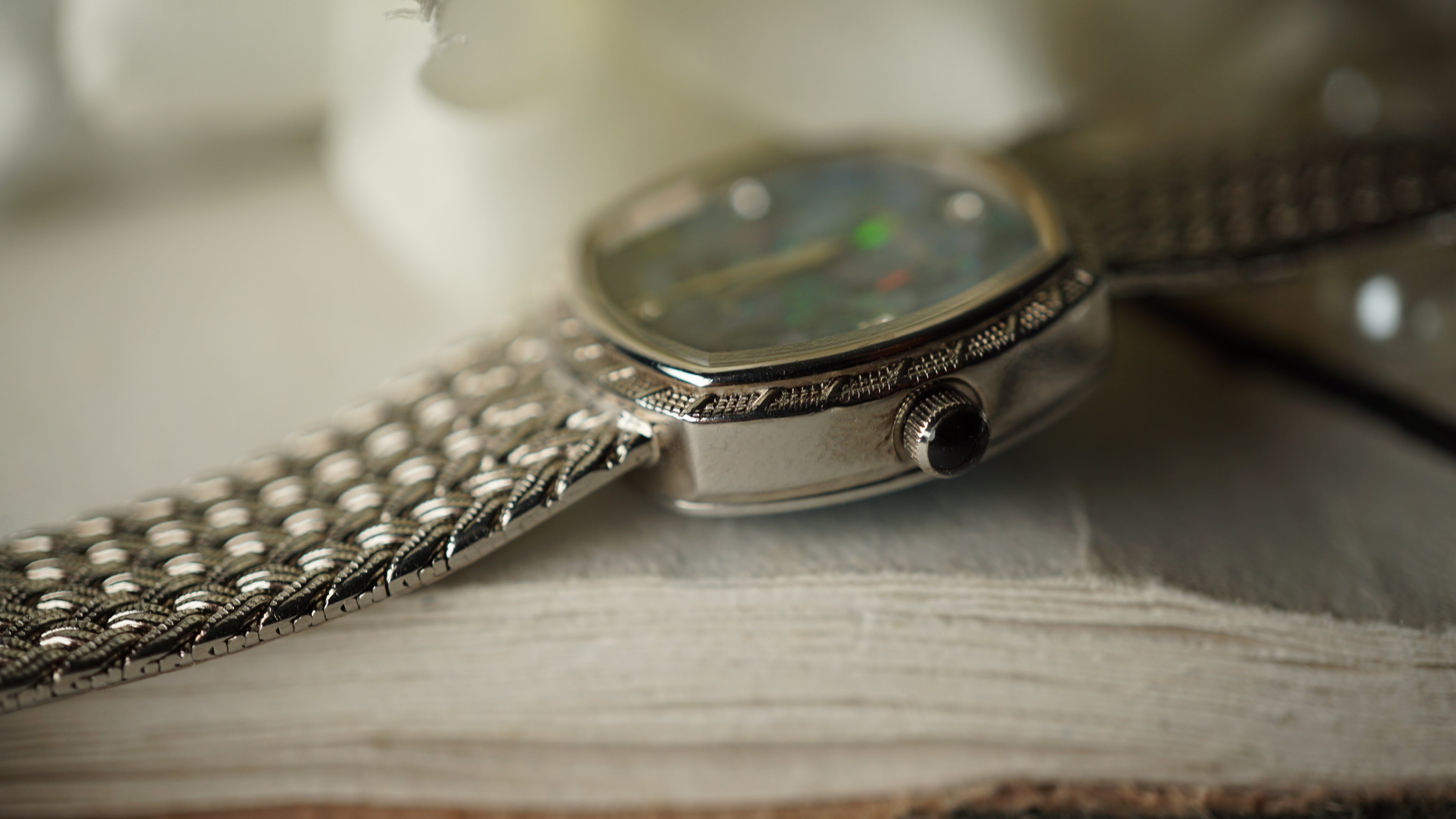 Nivada Vintage con quadrante in opale – Eleganza femminile anni '70 – Condizioni perfette