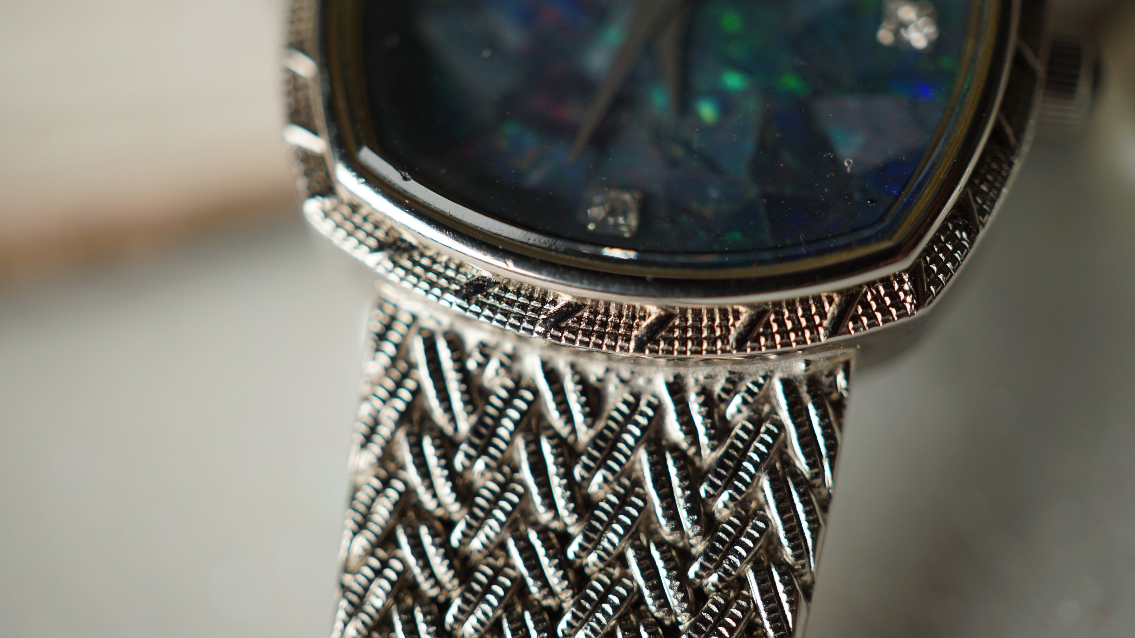 Nivada Vintage con quadrante in opale – Eleganza femminile anni '70 – Condizioni perfette