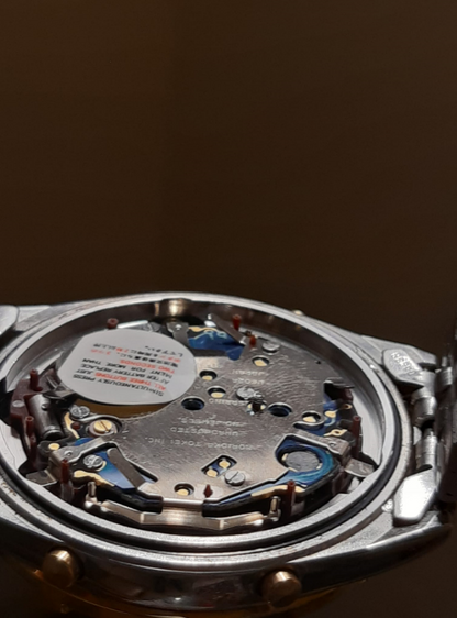 1996 Seiko Alba Quartz World Time V602-7010 dual tone