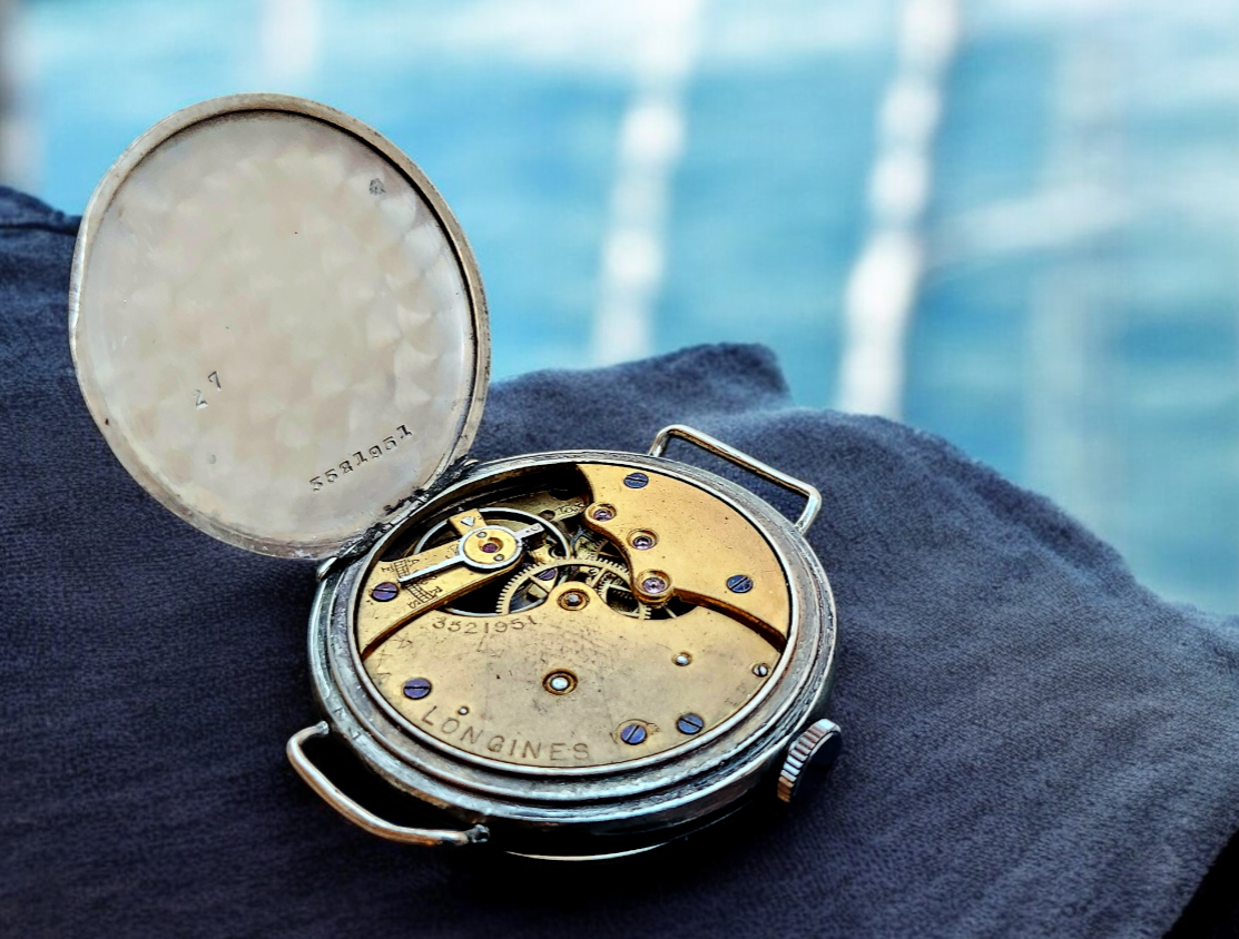 Longines centenário primeira Guerra mundial Trench Watch from World War I Porcelana
