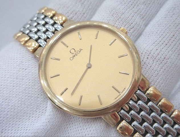 Omega de ville gold and steal vintage rare