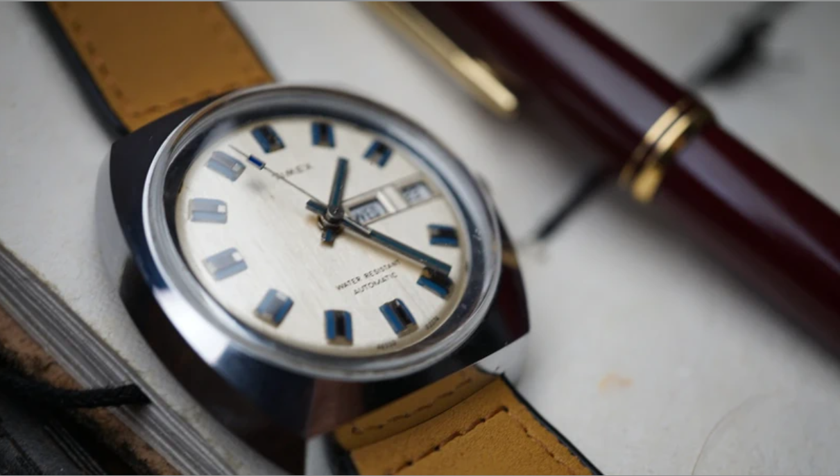 Timex Automatic Vintage 1970s – Made in Portugal Case Fama Elegance
