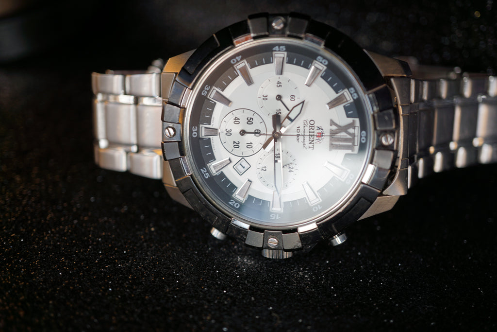 Orient chonograph dual Tone black Summer edition
