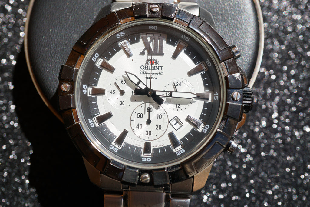 Orient chonograph dual Tone black Summer edition