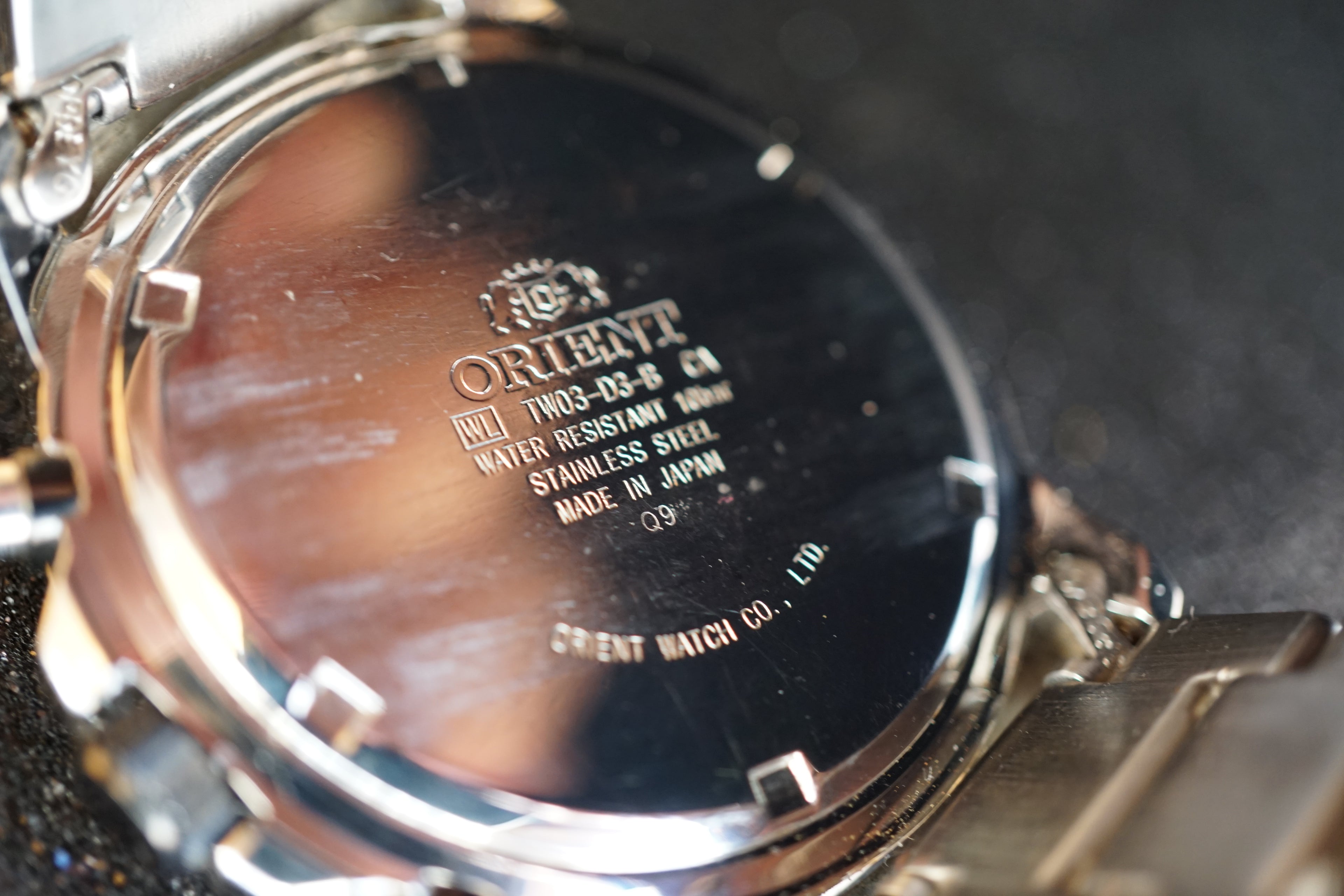 Orient chonograph dual Tone black Summer edition