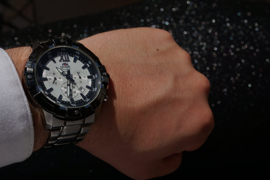 Orient chonograph dual Tone black Summer edition