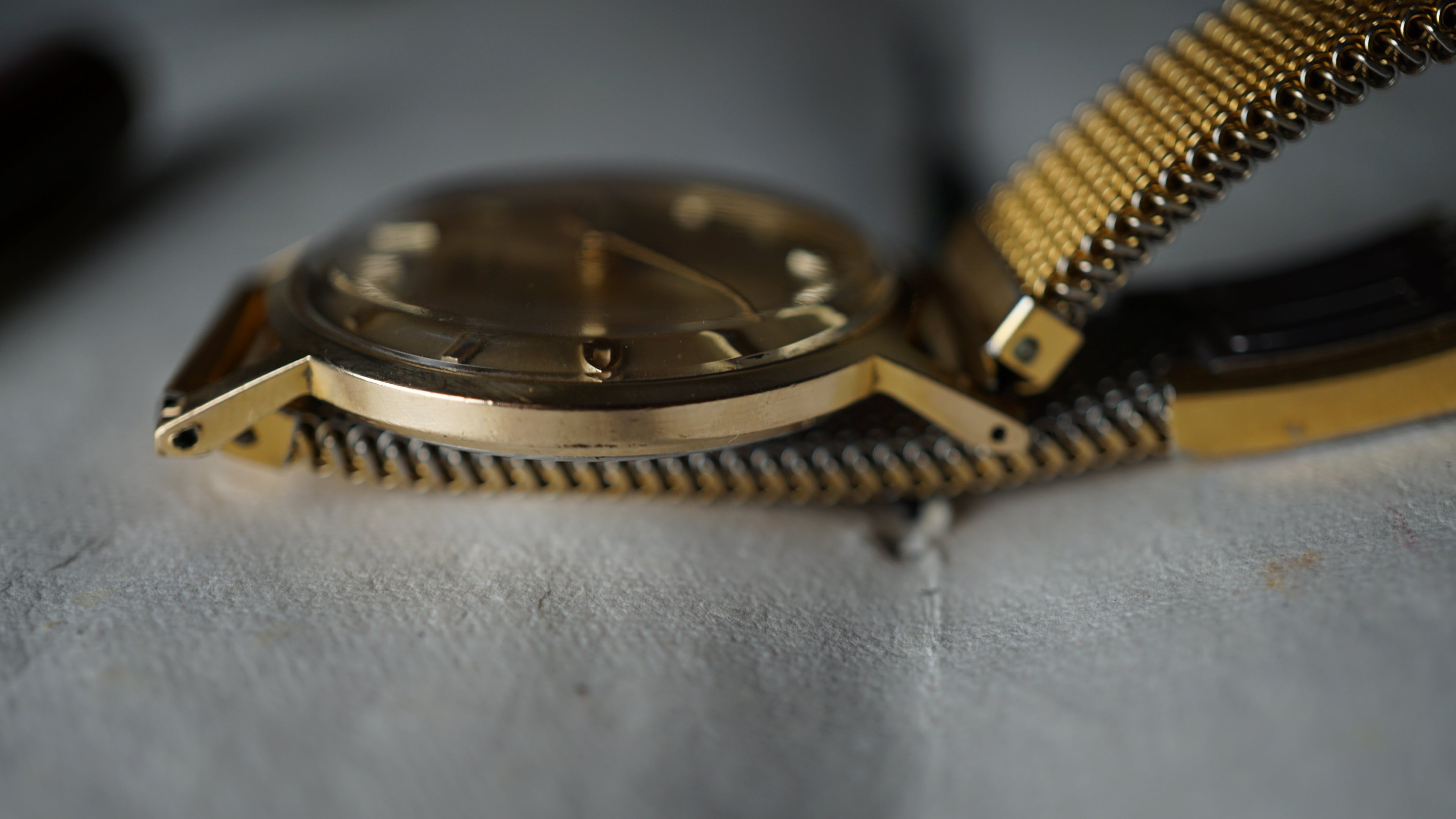 oris goldplated  Vintage Champagne Dial – Relógio Mecânico 17 Jewels
