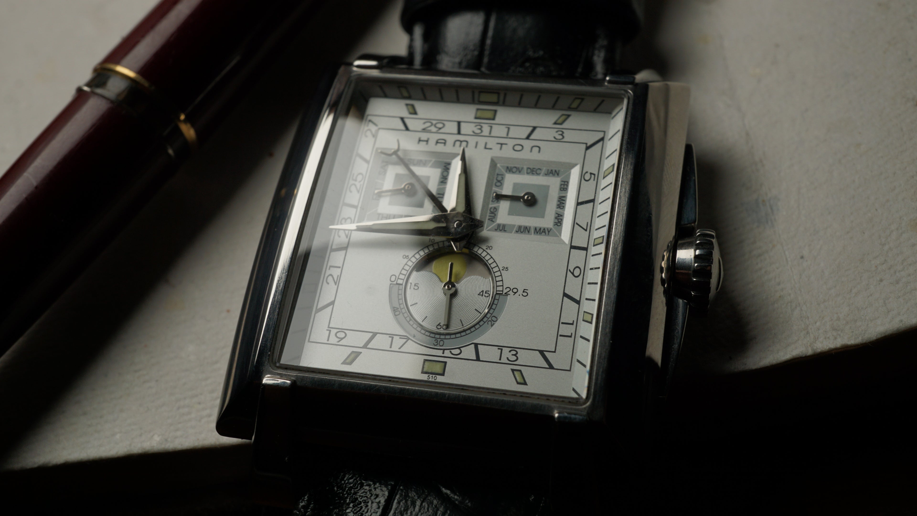 Hamilton Torrent Moonphase Chronograph – Rare Square Case