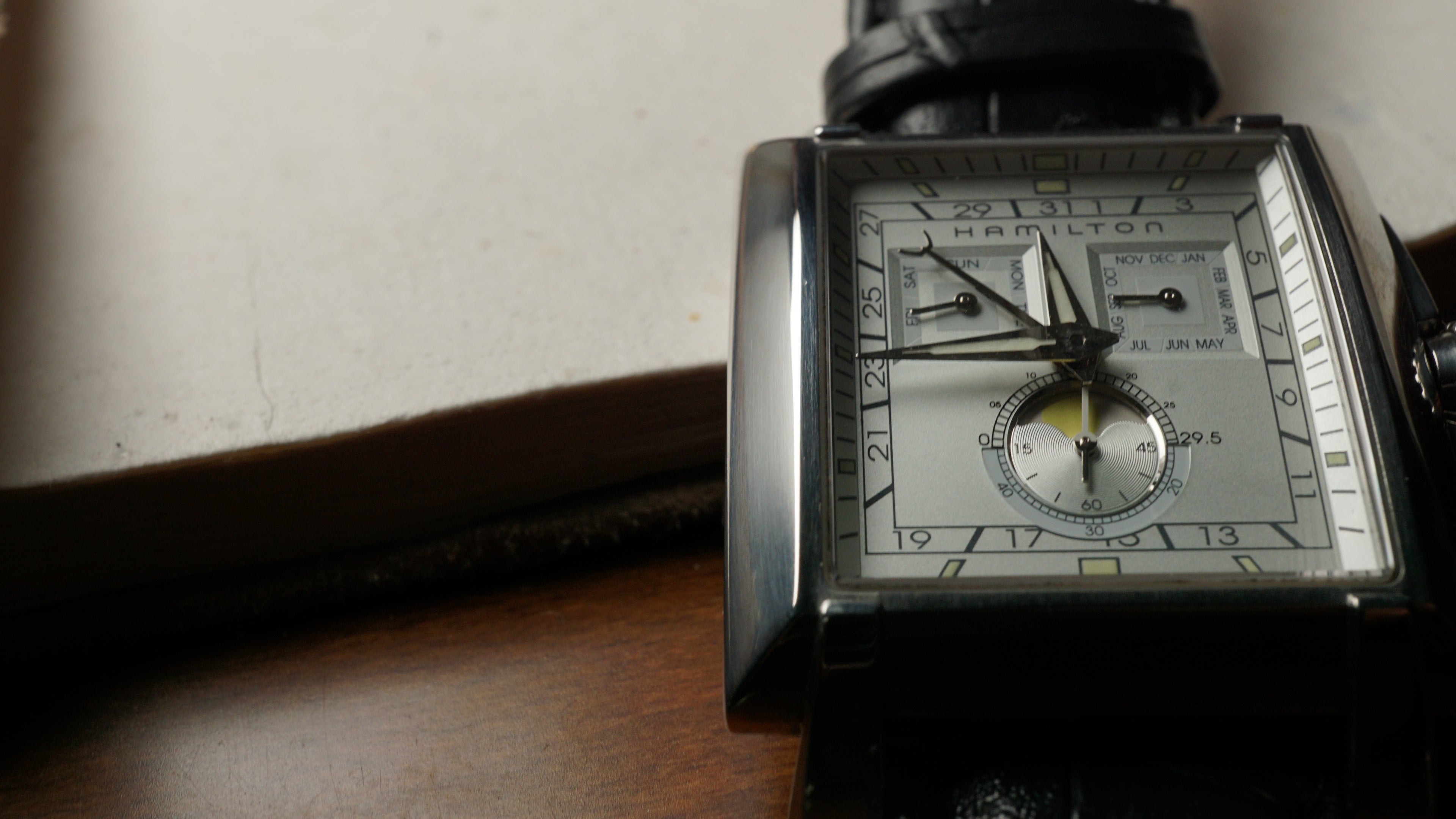 Hamilton Torrent Moonphase Chronograph – Rare Square Case