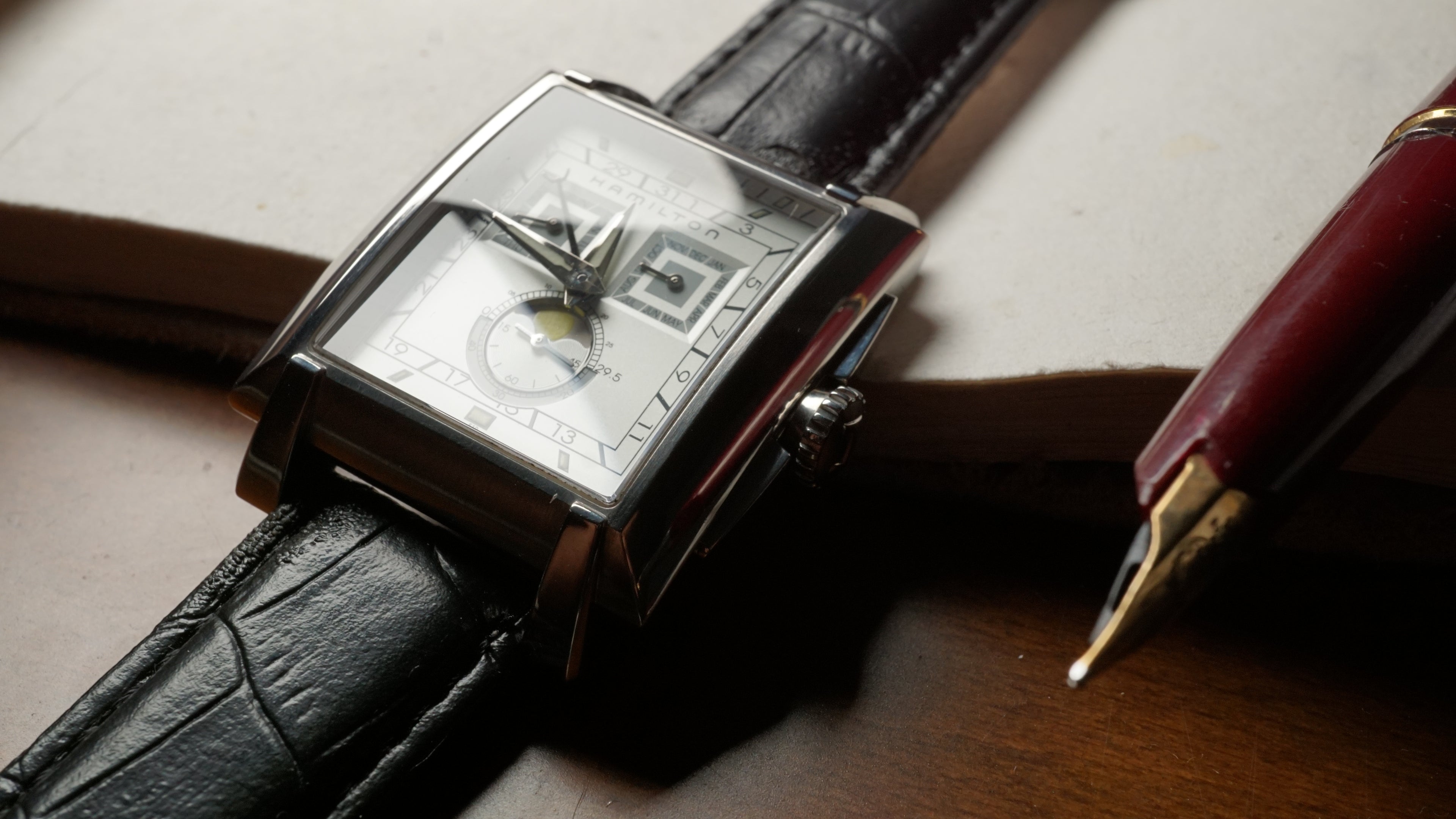 Hamilton Torrent Moonphase Chronograph – Rare Square Case
