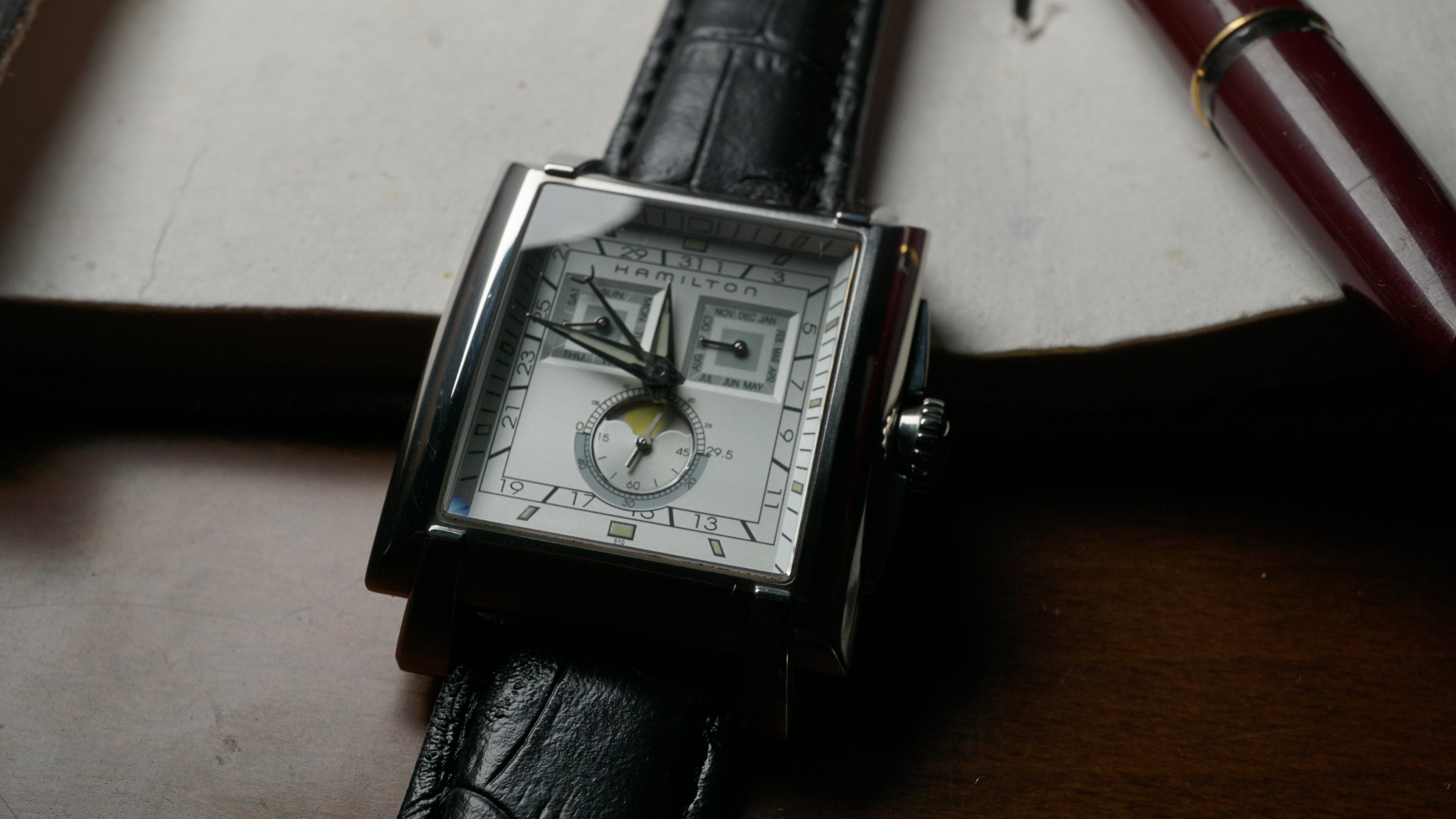 Hamilton Torrent Moonphase Chronograph – Rare Square Case