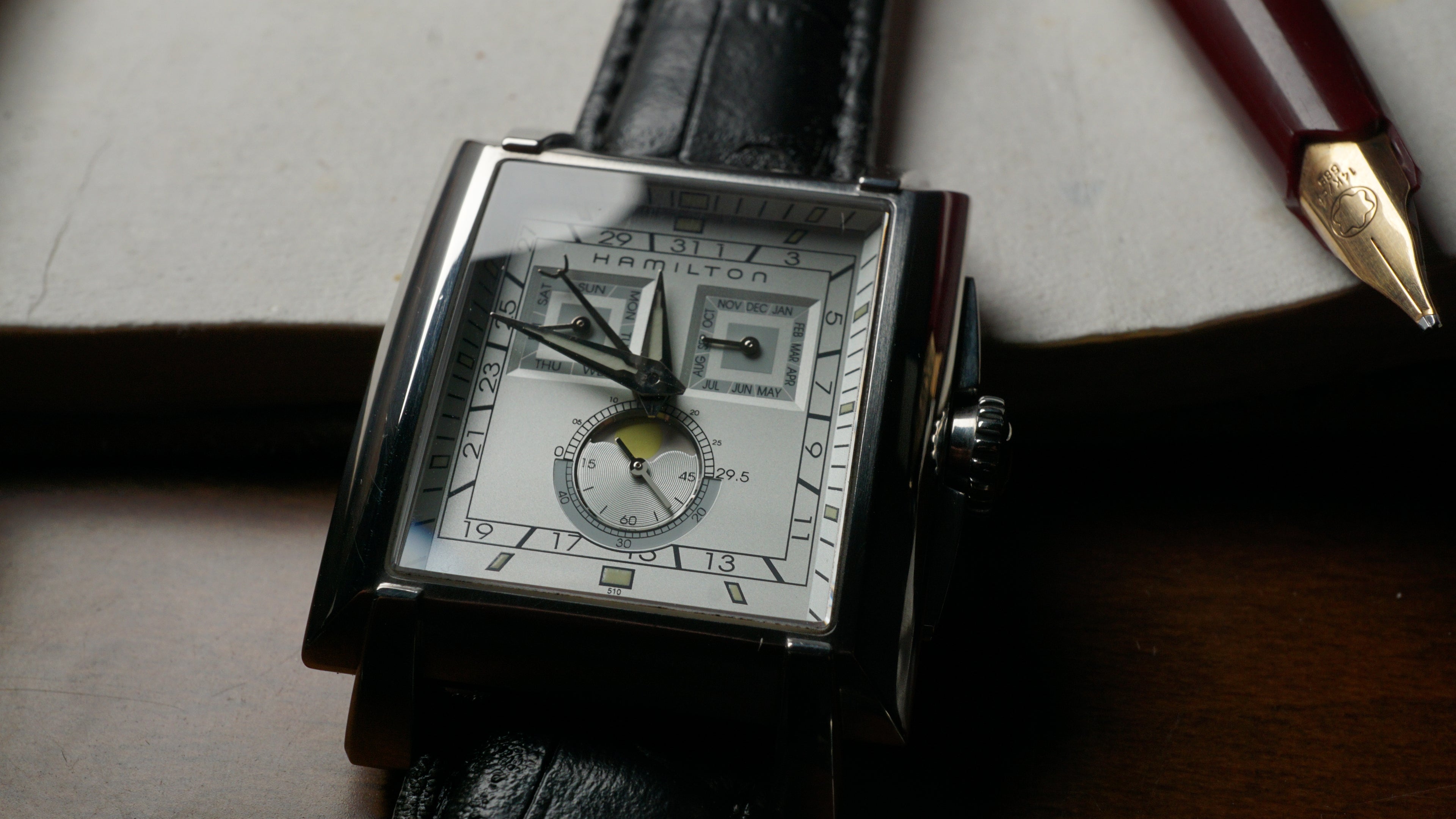 Hamilton Torrent Moonphase Chronograph – Rare Square Case
