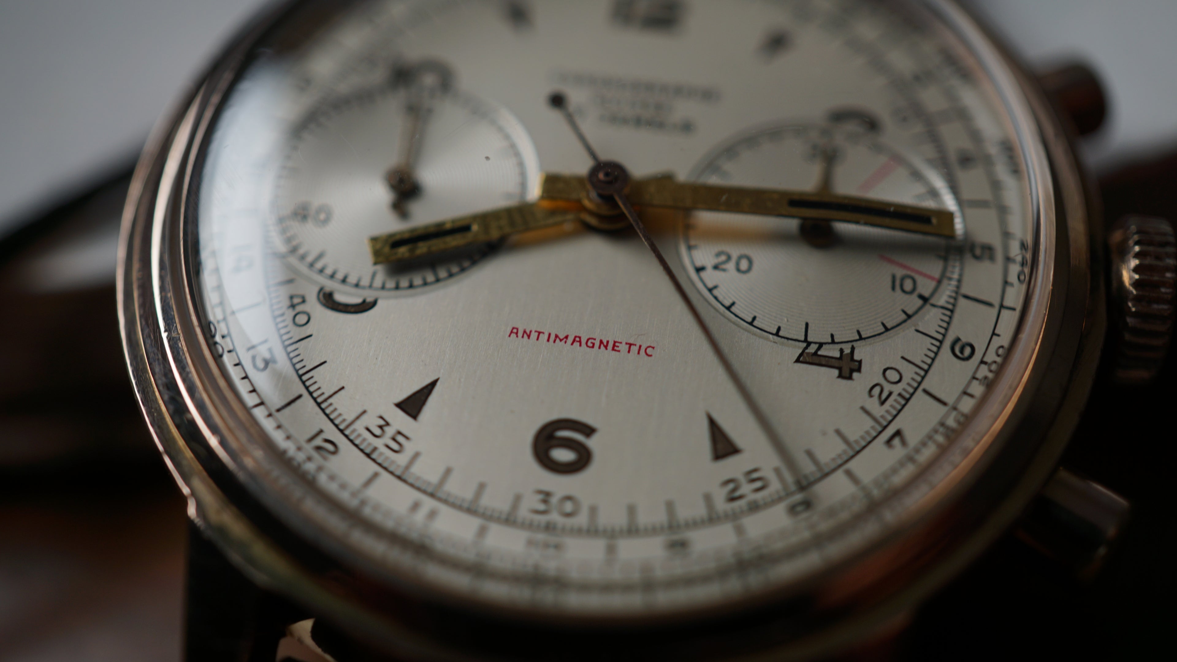 Chronograph swiss Incabloc telemeter Pilot 50s