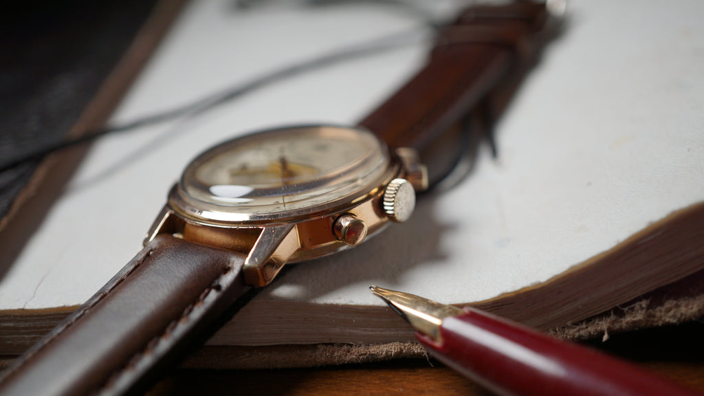 Chronograph swiss Incabloc telemeter Pilot 50s