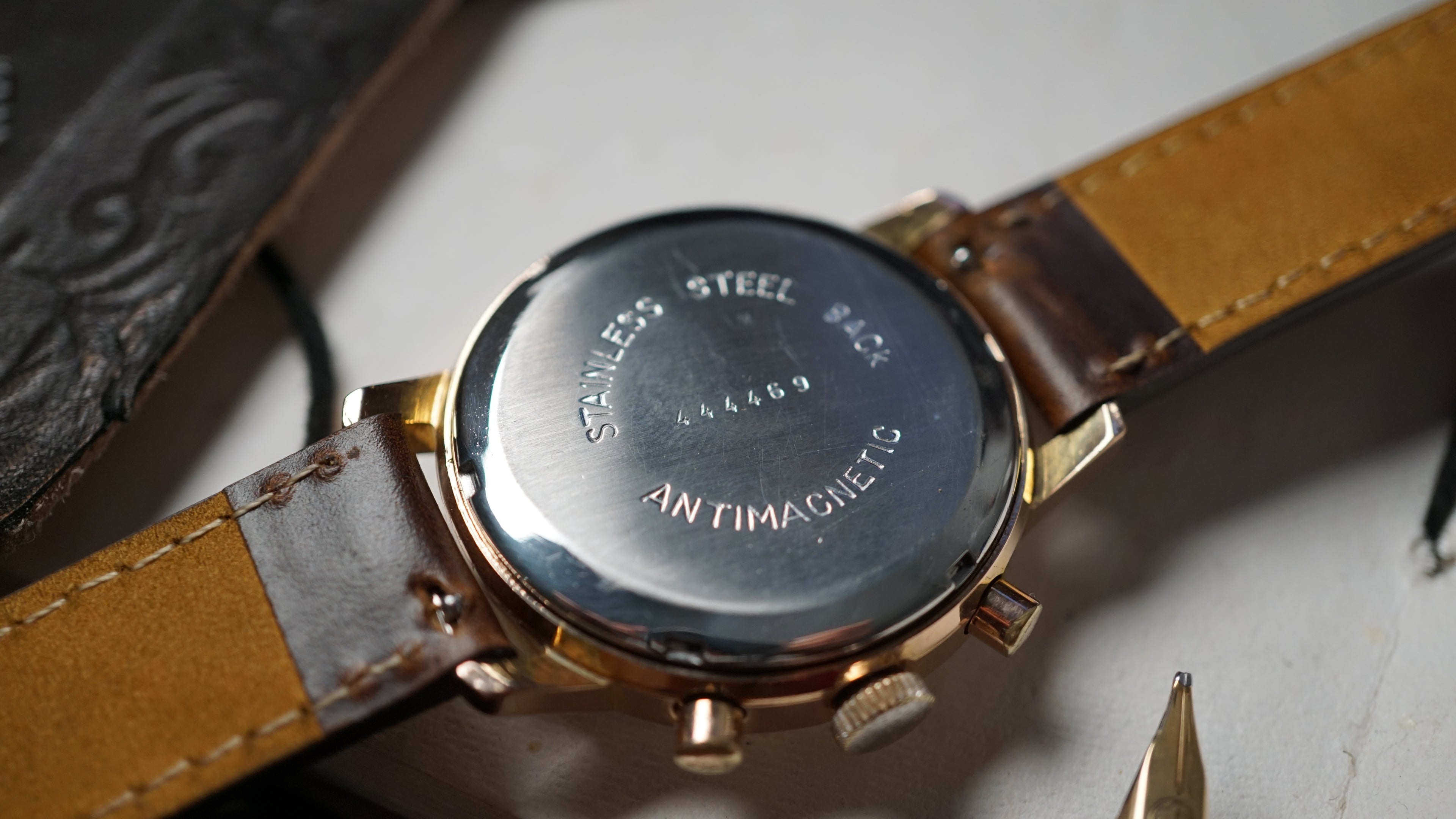 Chronograph swiss Incabloc telemeter Pilot 50s