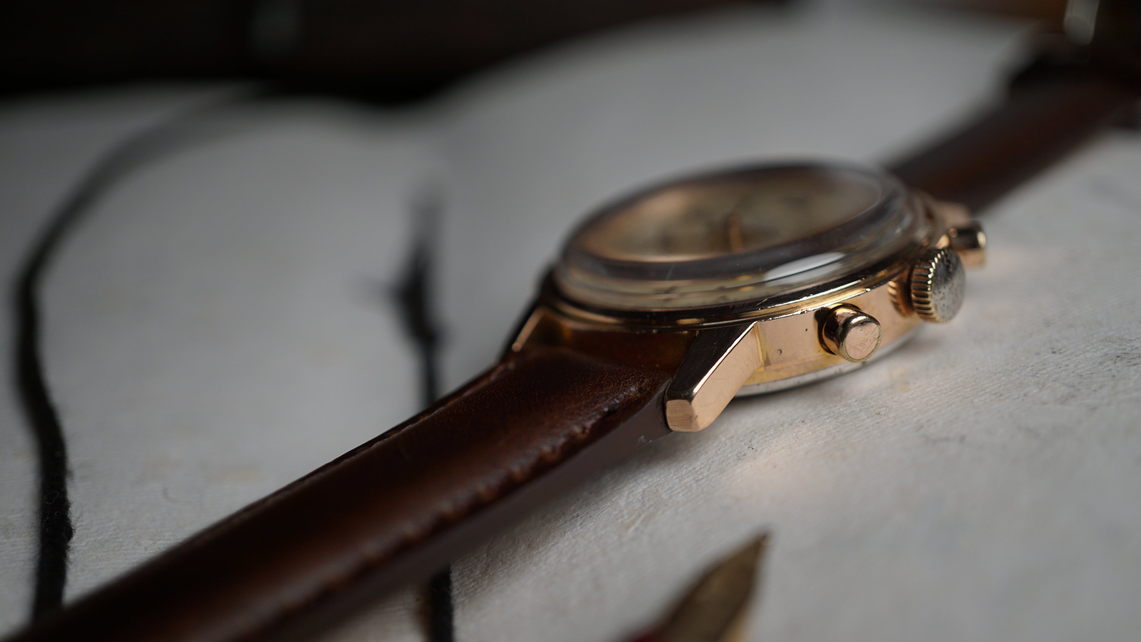 Chronograph swiss Incabloc telemeter Pilot 50s