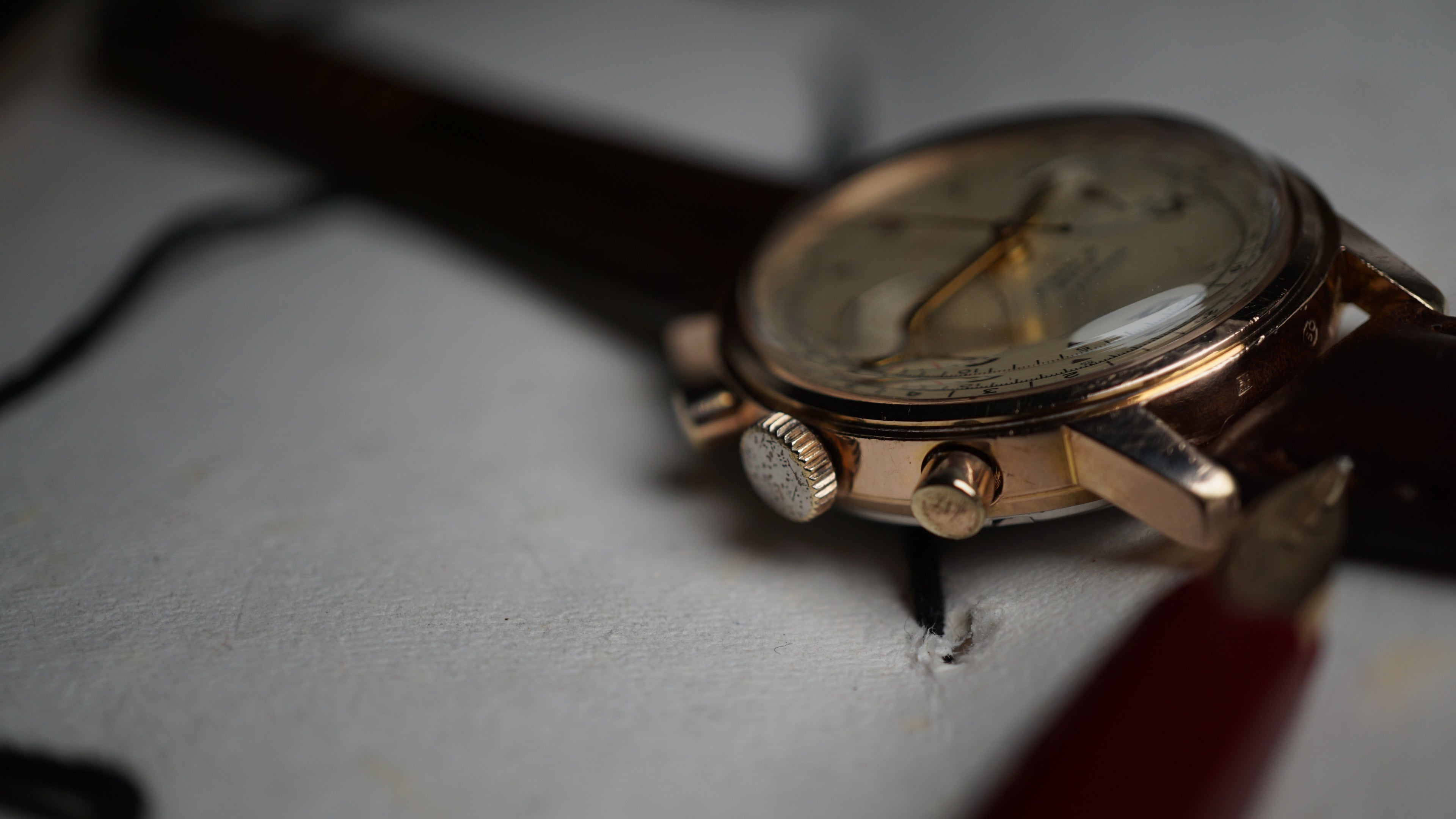 Chronograph swiss Incabloc telemeter Pilot 50s