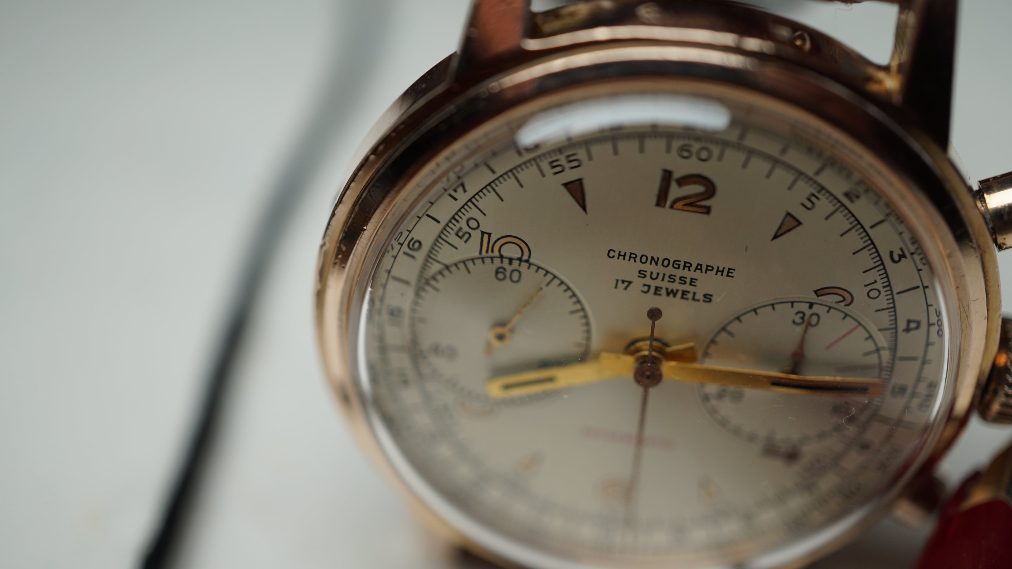 Chronograph swiss Incabloc telemeter Pilot 50s