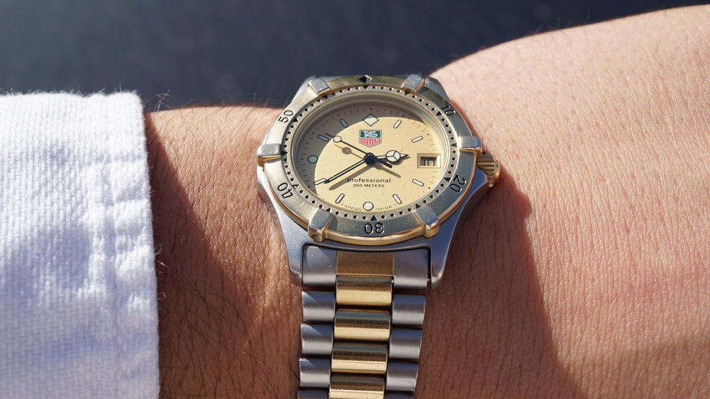 Tag Heuer 200 Quartz Complete Diver Set Dual Tone Gold