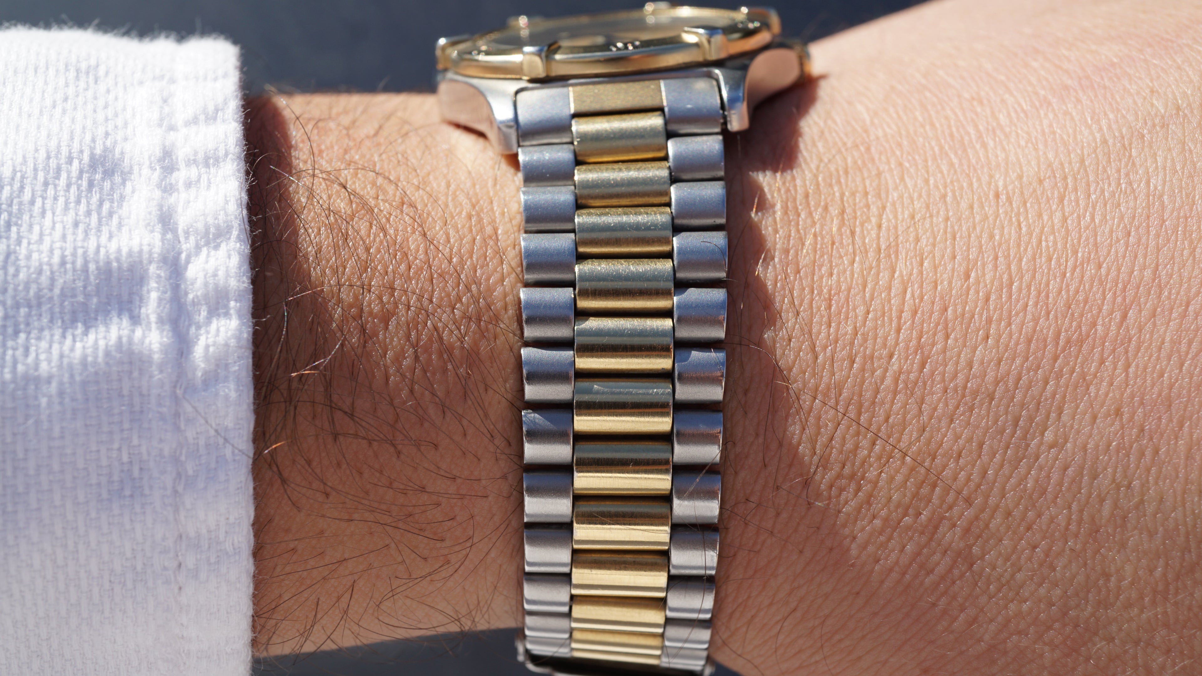 Tag heuer 200 quartz full set diver dual tone gold