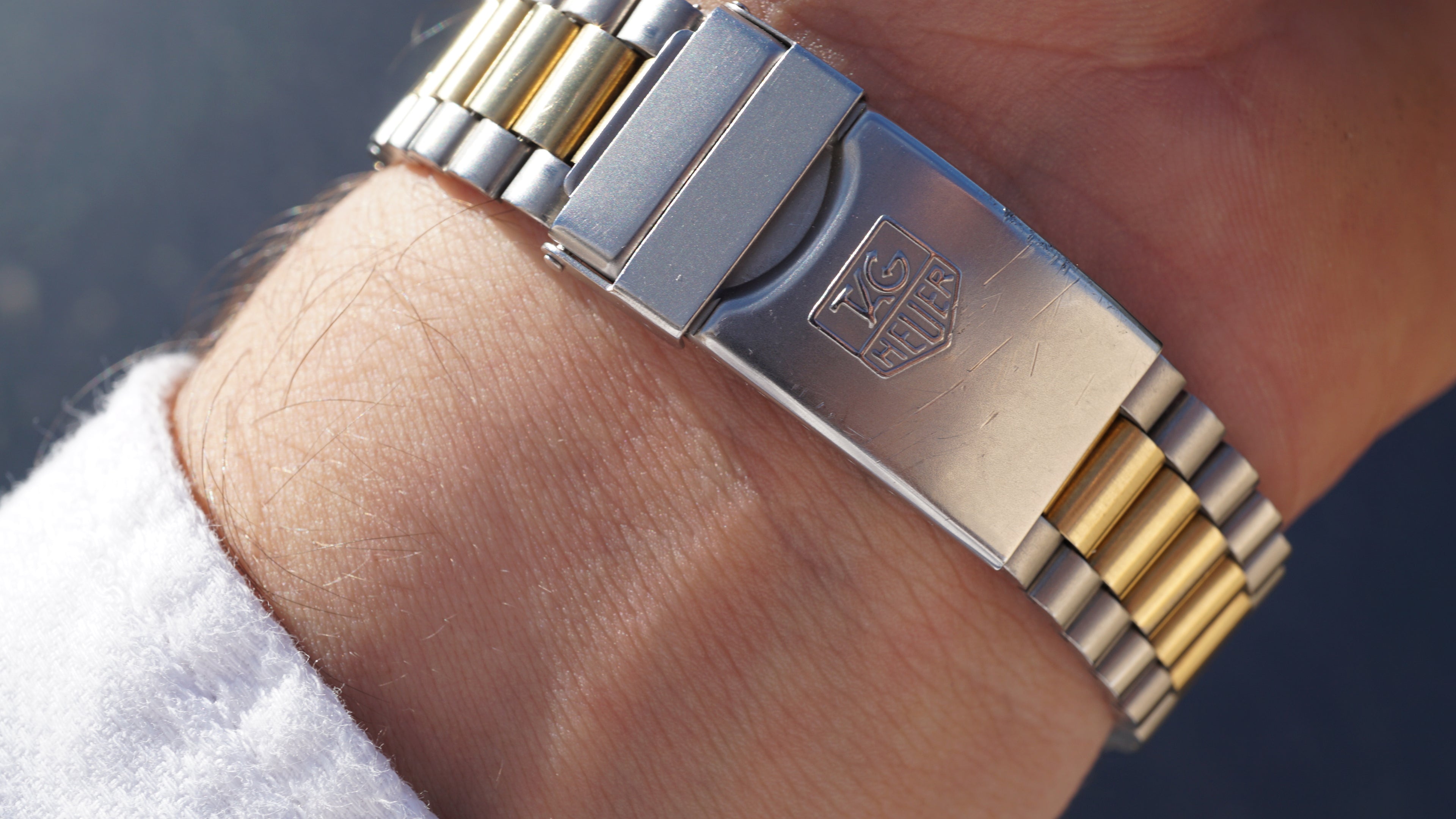 Tag heuer 200 quartz full set diver dual tone gold