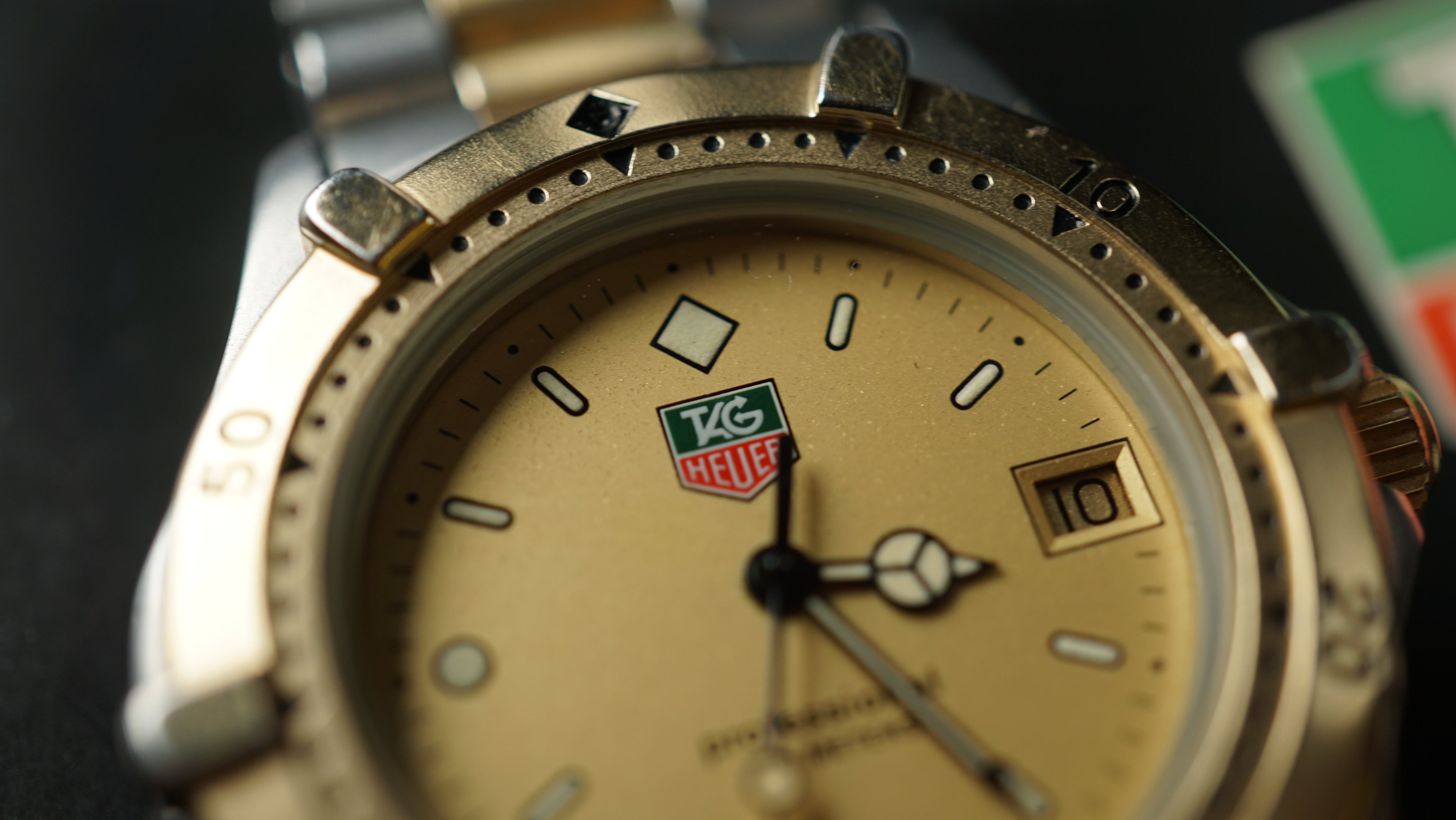 Tag heuer 200 quartz full set diver dual tone gold
