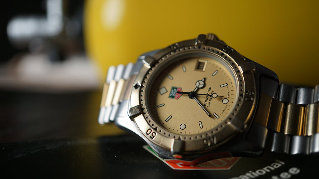 Tag Heuer 200 Quartz Complete Diver Set Dual Tone Gold