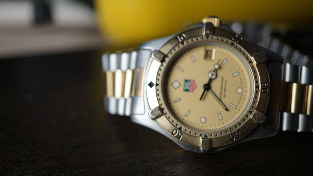 Tag Heuer 200 Quartz Complete Diver Set Dual Tone Gold