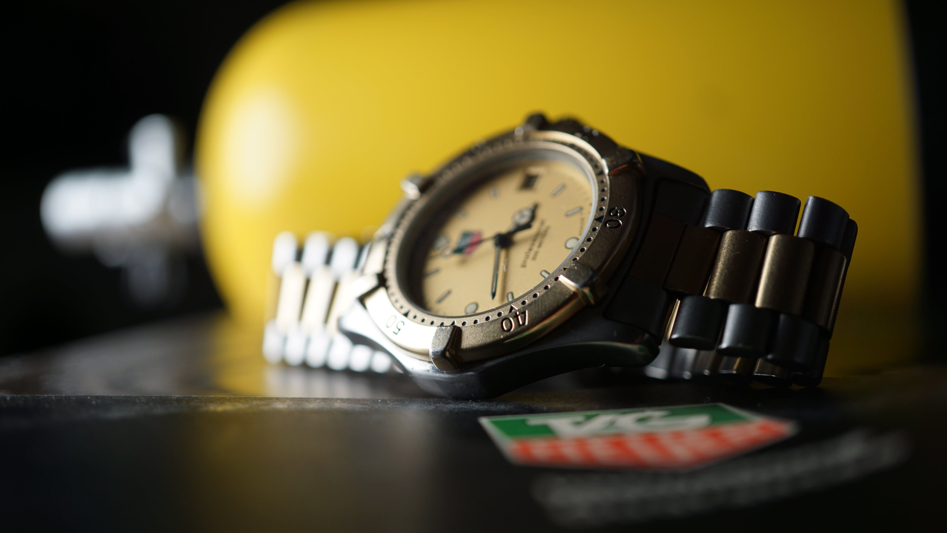 Tag heuer 200 quartz full set diver dual tone gold