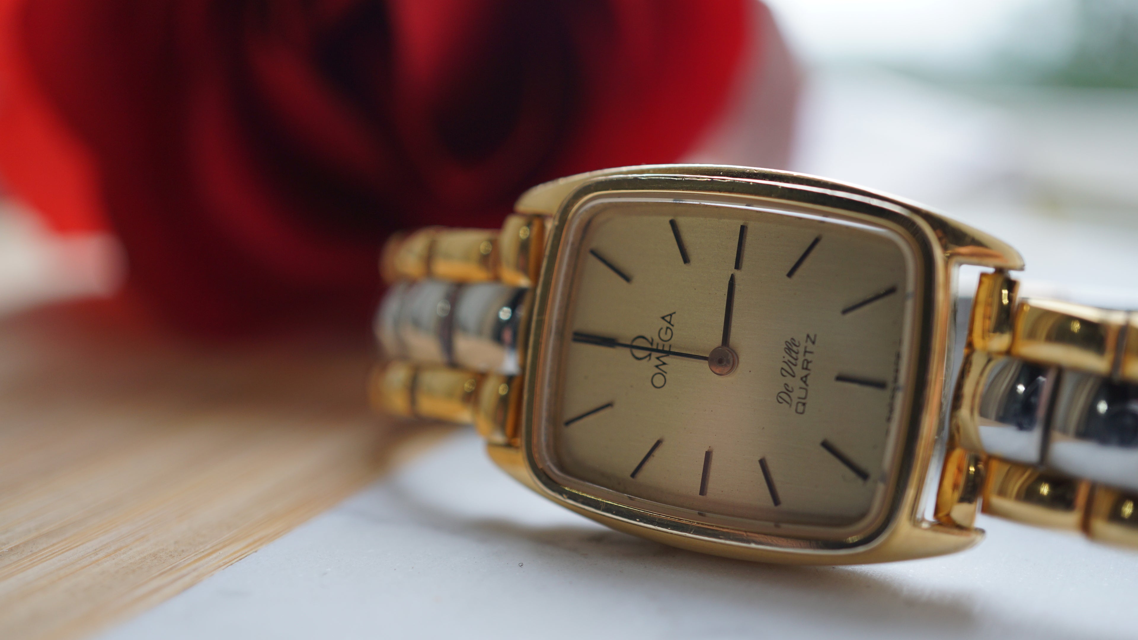 Omega de ville ladies square timeless grace