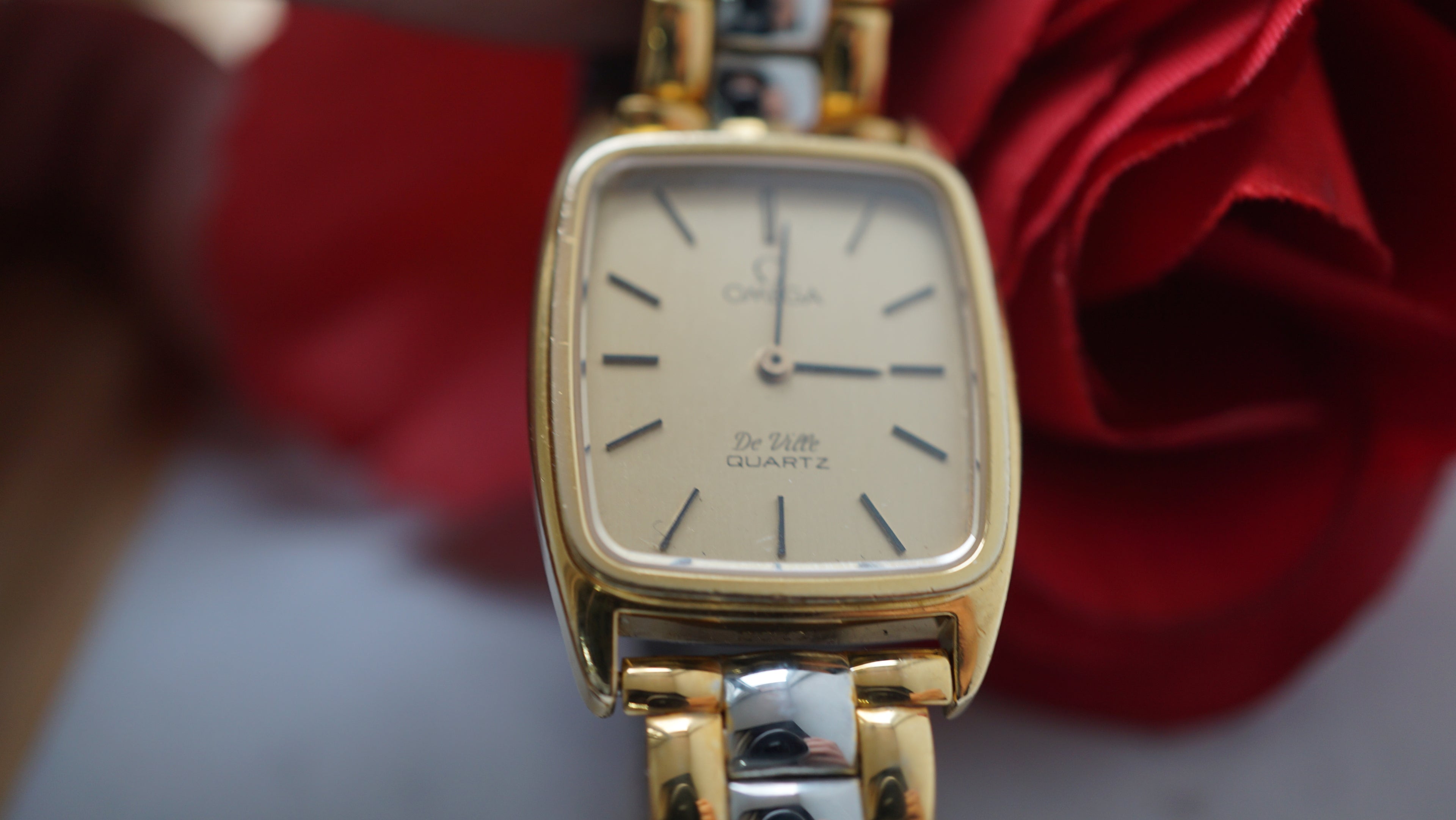 Omega de ville ladies square timeless grace