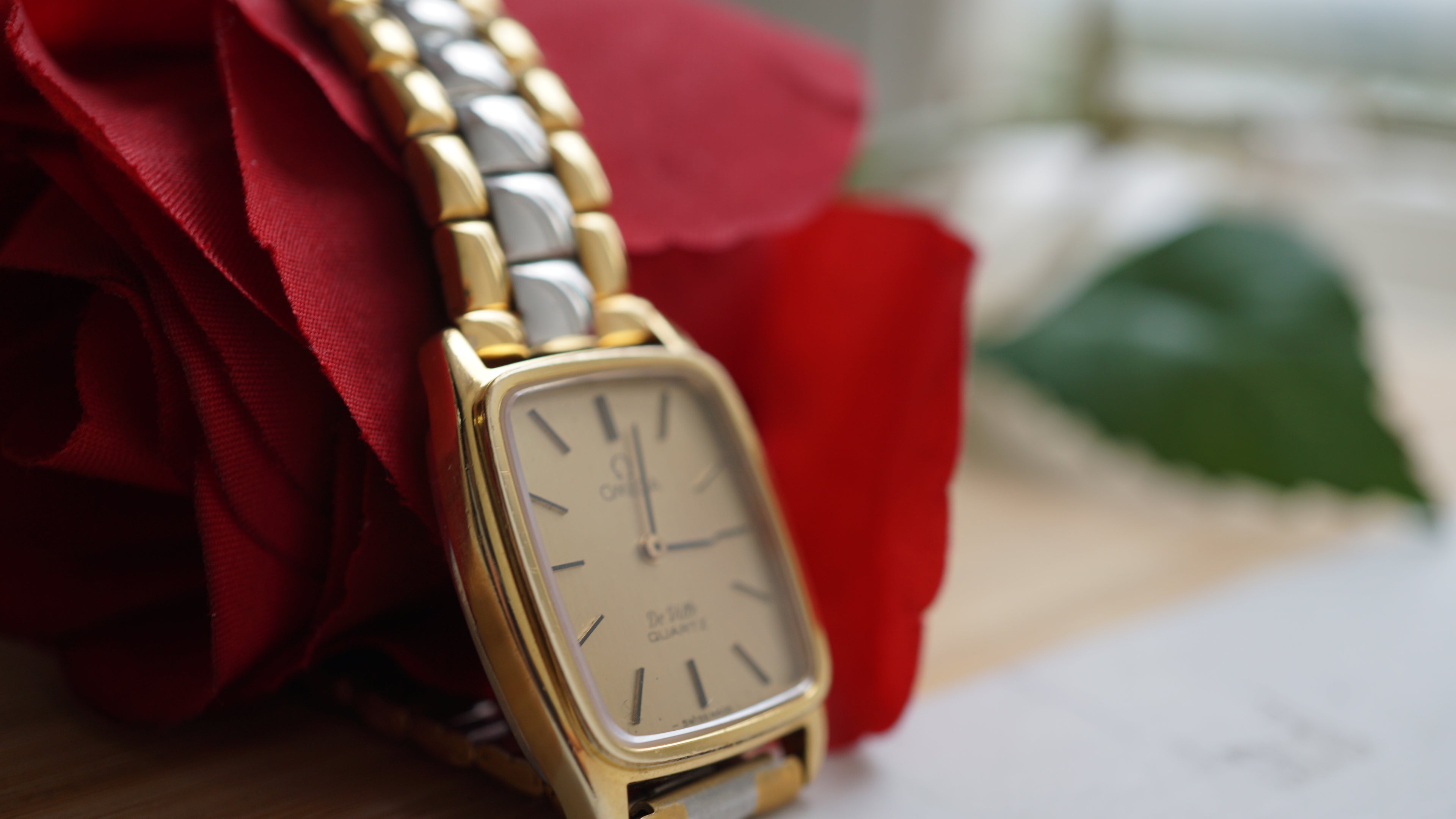 Omega de ville ladies square timeless grace