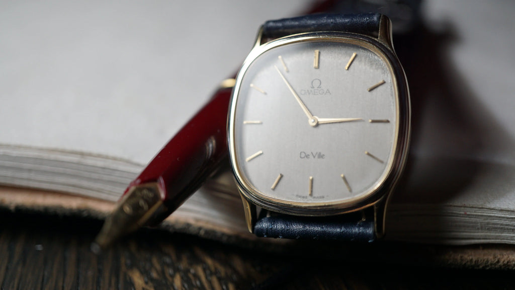 Omega De Ville – blue marine dial elegance dual tone - Fama Elegance Omega De Ville – blue marine dial elegance dual tone 