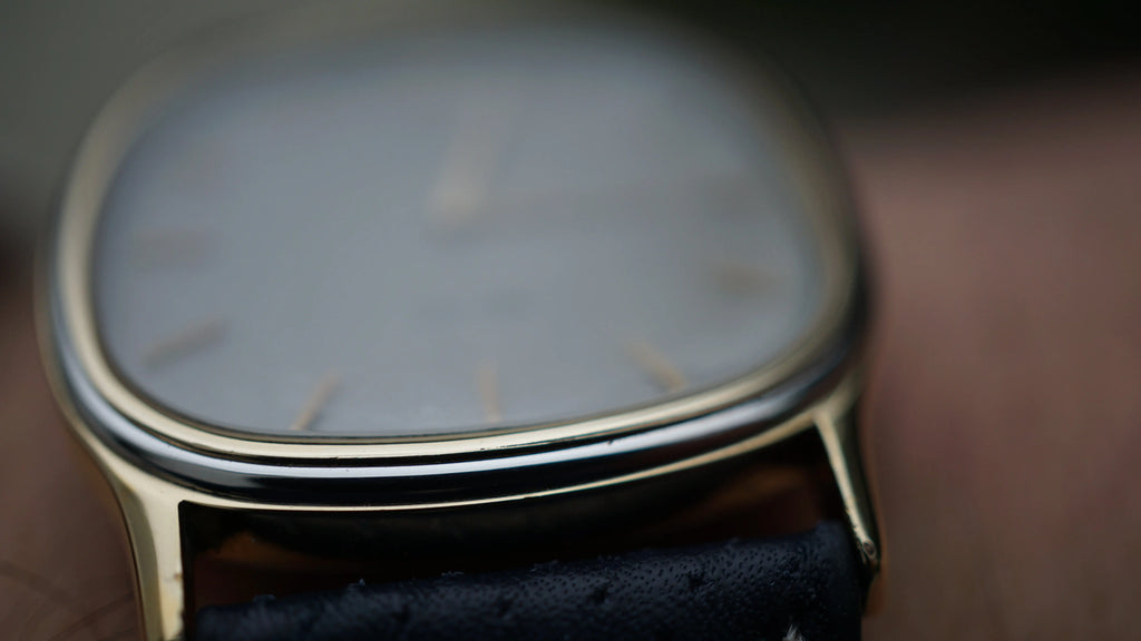Omega De Ville – blue marine dial elegance dual tone - Fama Elegance Omega De Ville – blue marine dial elegance dual tone 