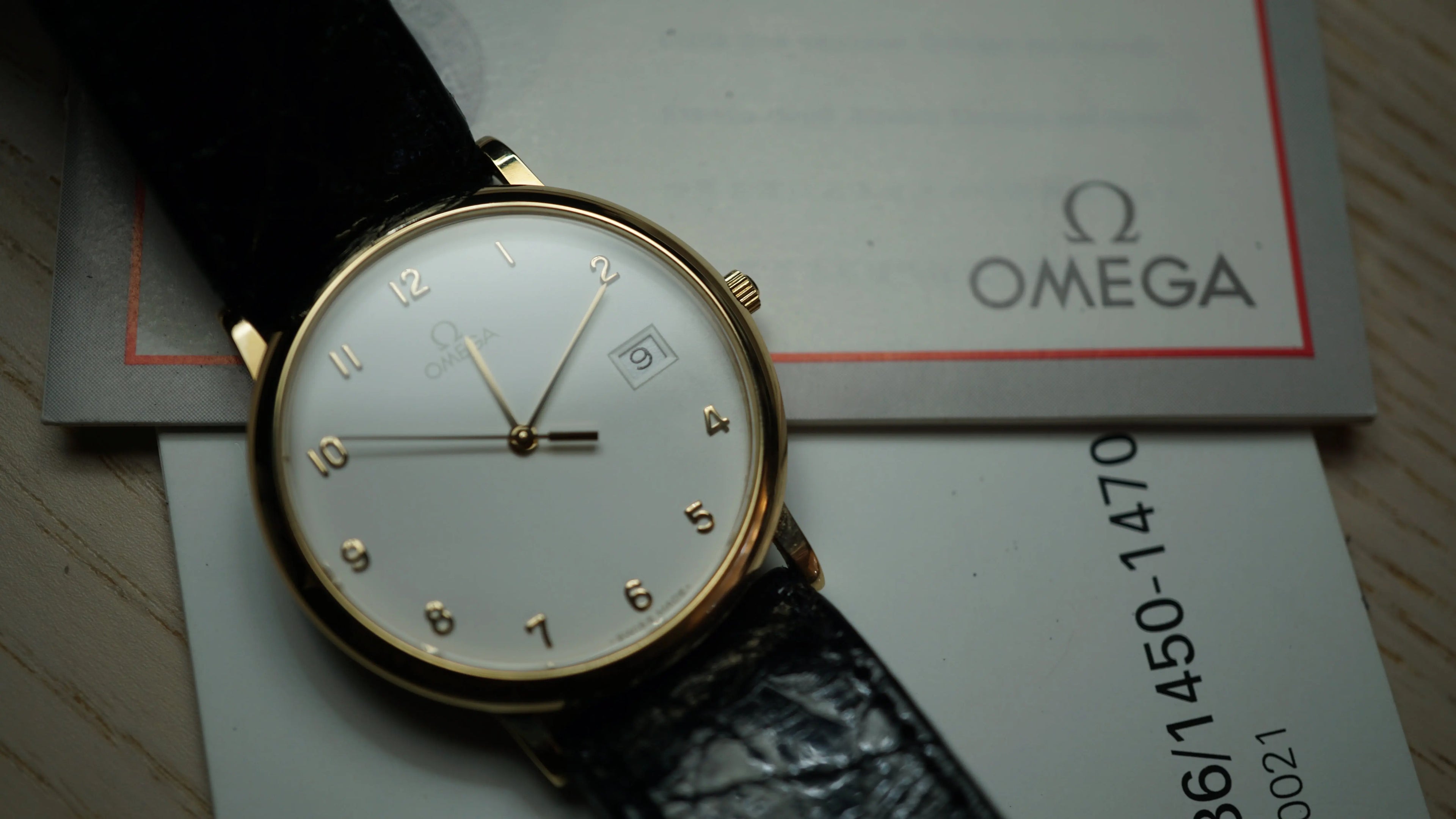 Omega de Vile the iconic gold hands from the 90s full set - Fama Elegance