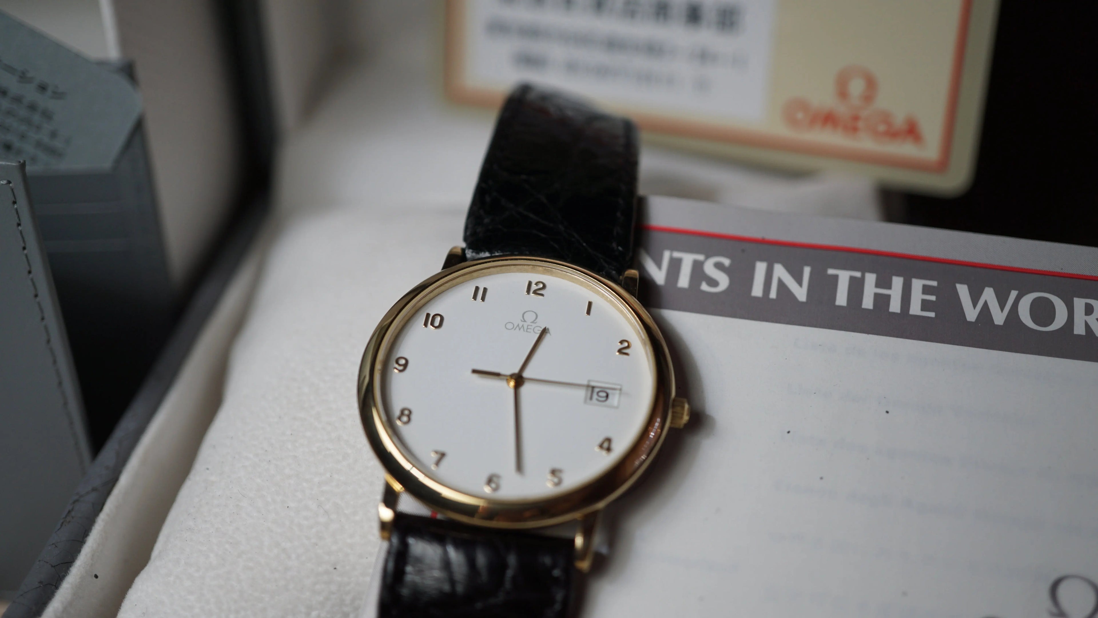 Omega de Vile the iconic gold hands from the 90s full set - Fama Elegance