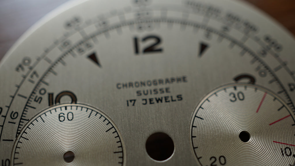 Rare NOS Swiss Chronograph Dial – 33.90mm – Landeron 48 / 51 Compatible Fama Elegance