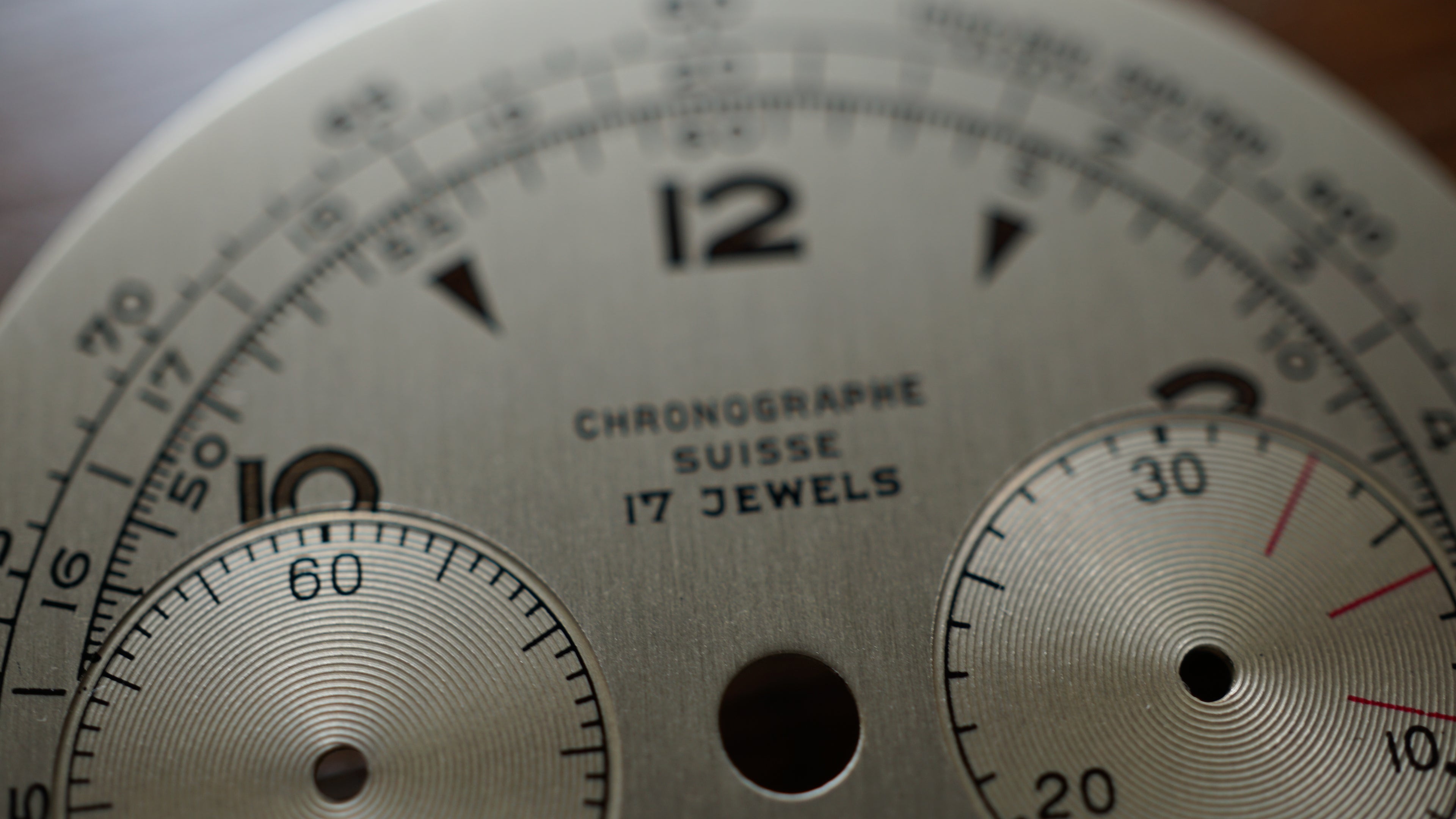 Rare NOS Swiss Chronograph Dial – 33.90mm – Landeron 48 / 51 Compatible Fama Elegance