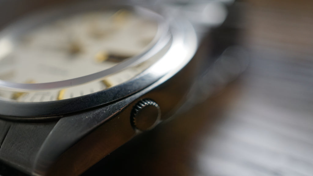 Seiko 5 Automatic White Phantom 1980s Vintage Classic Fama Elegance