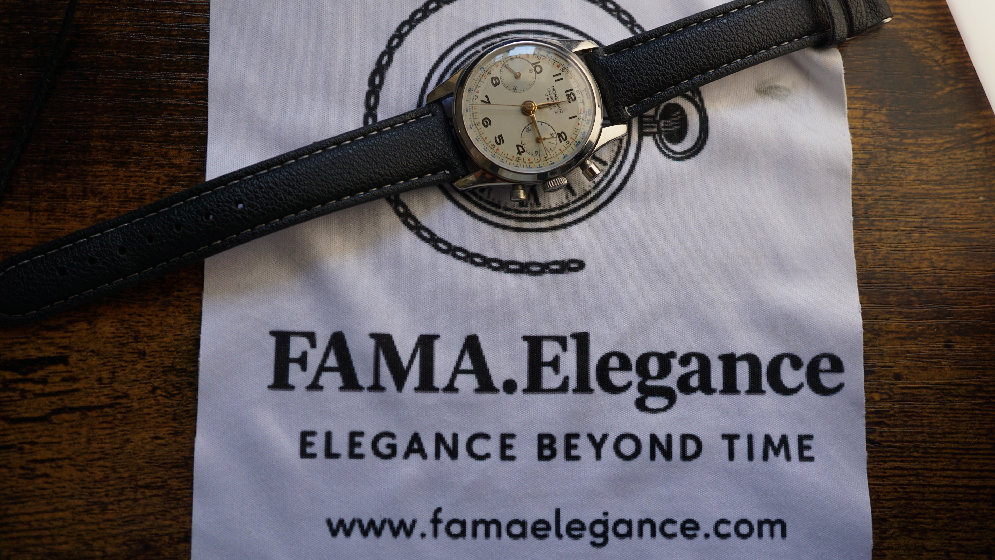 Monsegur Pilot Chronograph Swiss Telemeter – Landeron 51 Vintage Fama Elegance