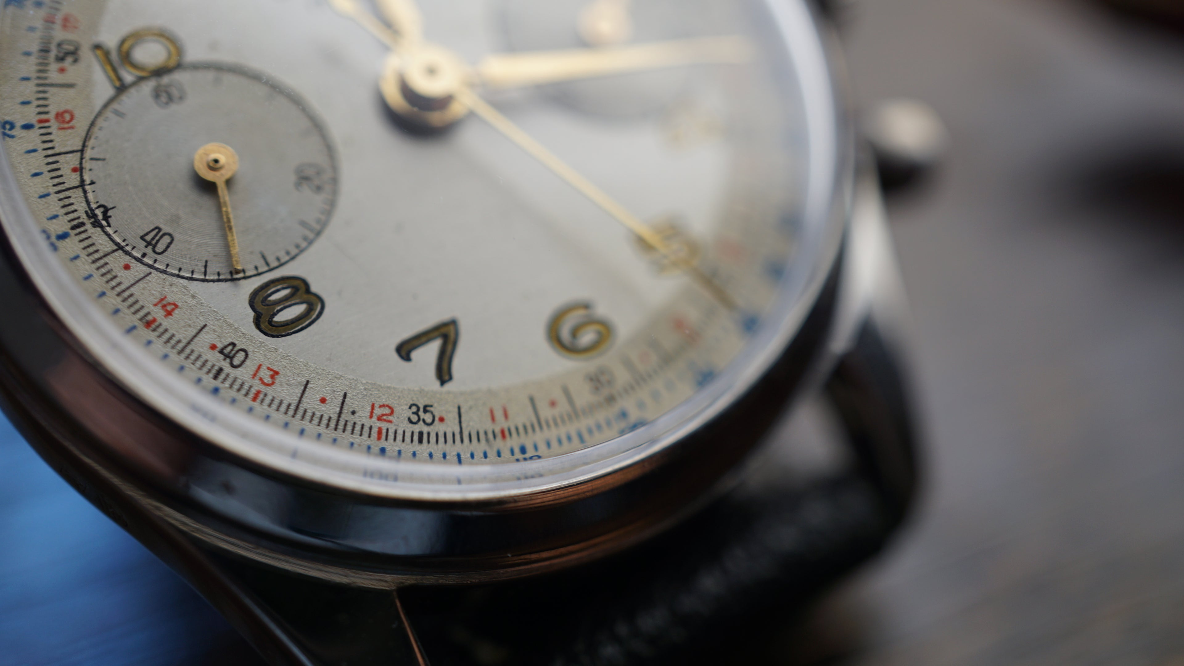 Monsegur Pilot Chronograph Swiss Telemeter – Landeron 51 Vintage Fama Elegance