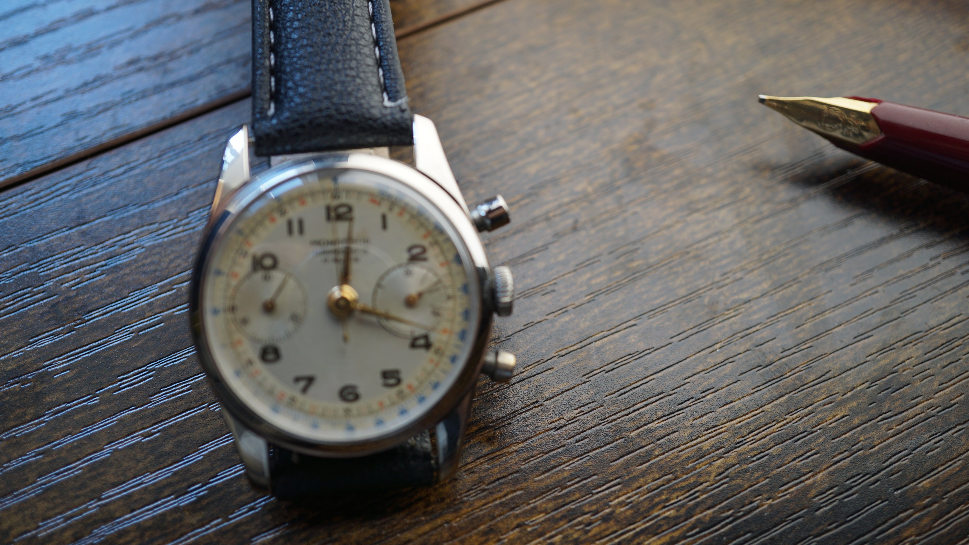 Monsegur Pilot Chronograph Swiss Telemeter – Landeron 51 Vintage Fama Elegance