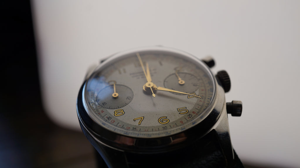 Monsegur Pilot Chronograph Swiss Telemeter – Landeron 51 Vintage Fama Elegance