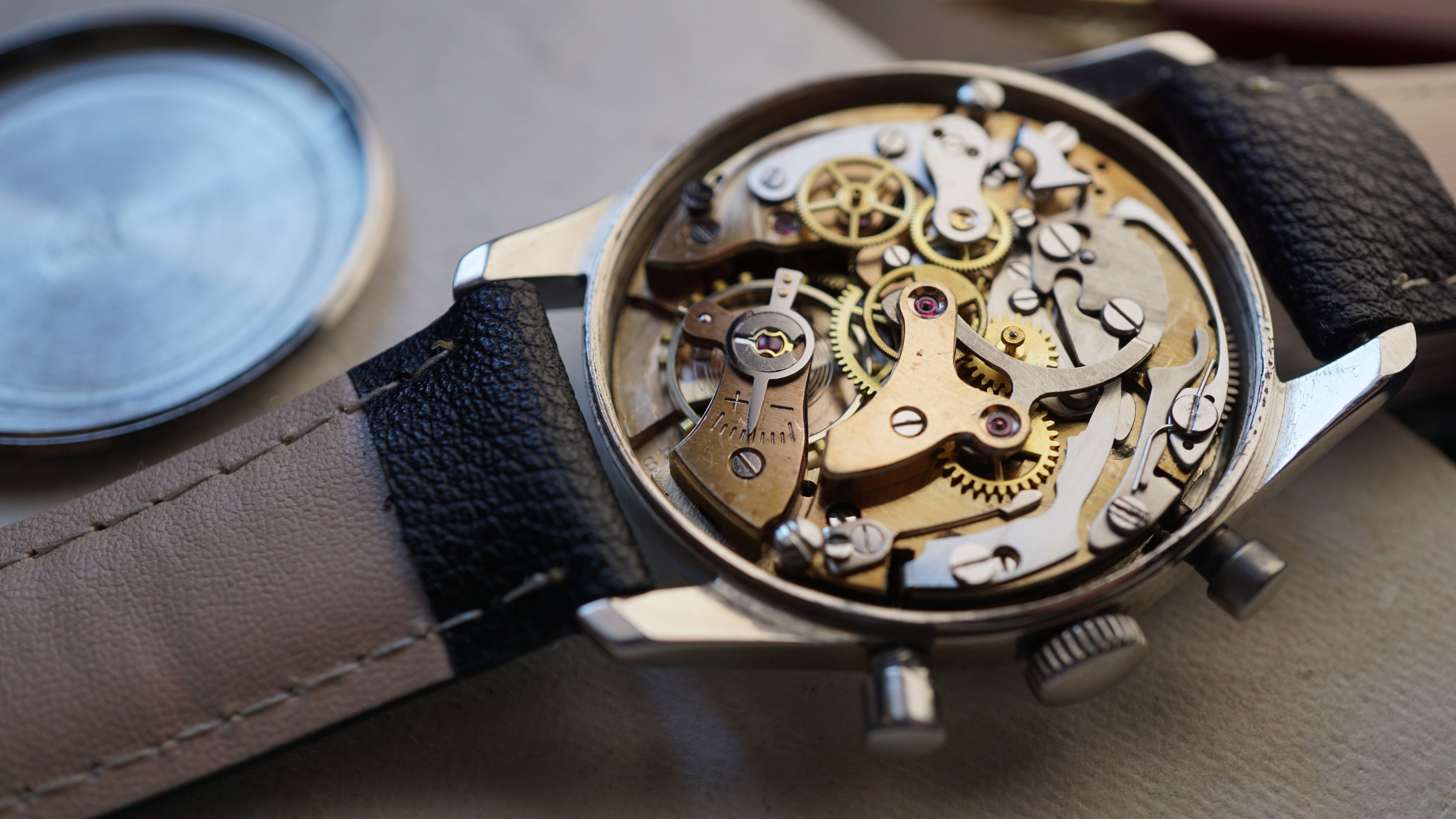 Monsegur Pilot Chronograph Swiss Telemeter – Landeron 51 Vintage Fama Elegance