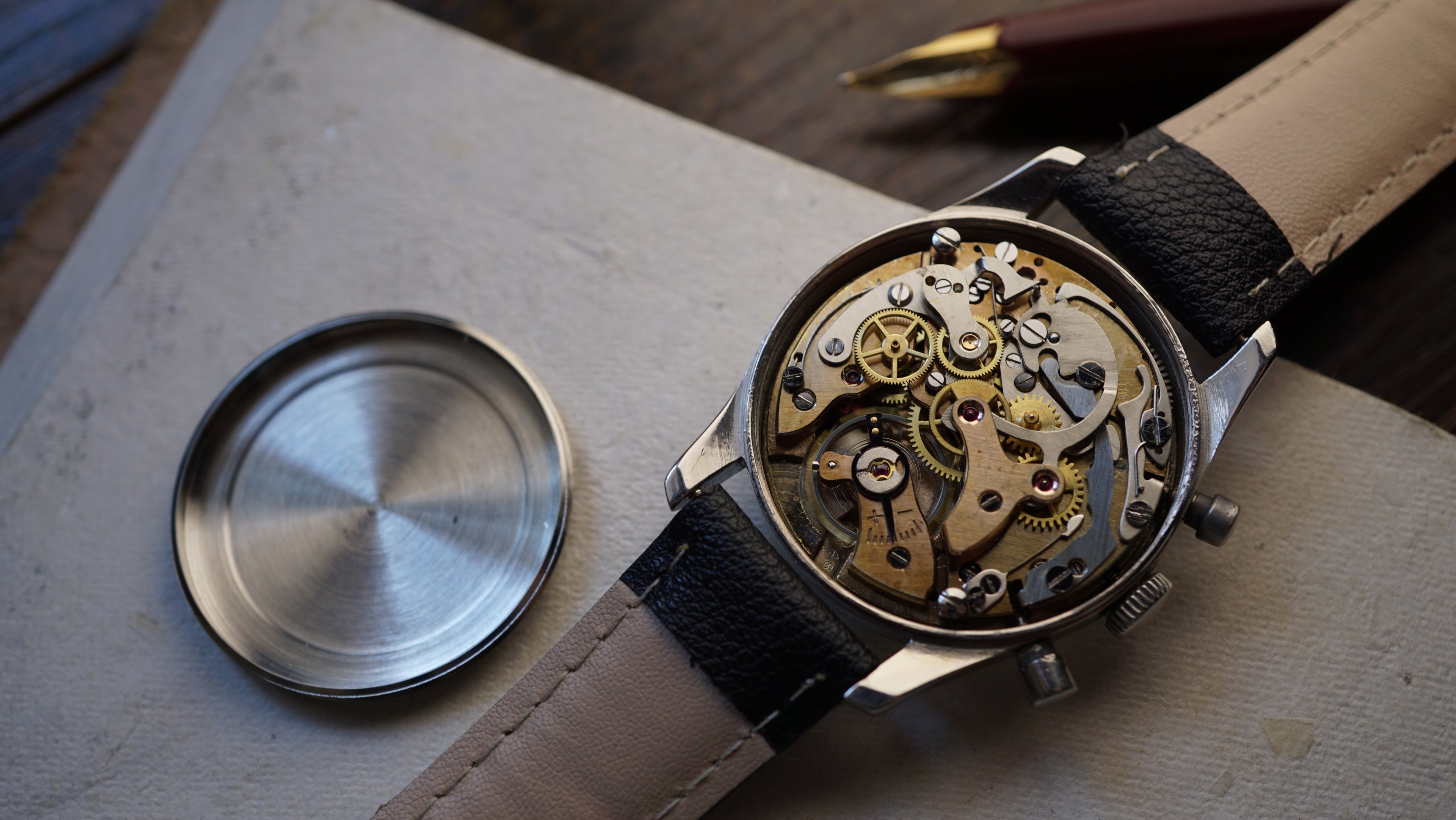 Monsegur Pilot Chronograph Swiss Telemeter – Landeron 51 Vintage Fama Elegance