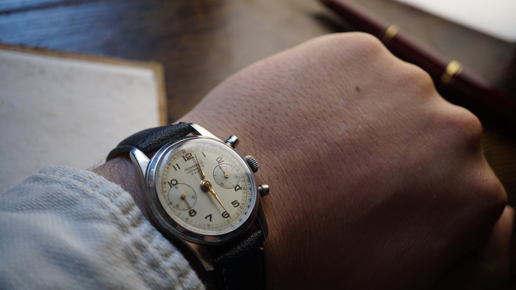 Monsegur Pilot Chronograph Swiss Telemeter – Landeron 51 Vintage Fama Elegance