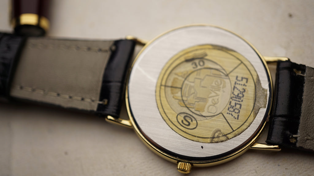 Omega De Ville Quartz Date – Full Set with Rare Original  roman numeral dial Fama Elegance