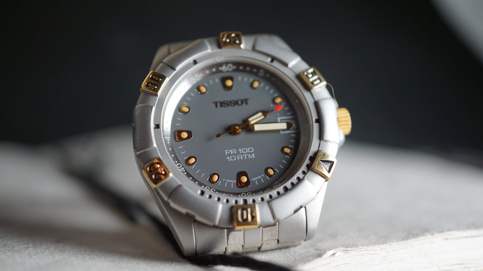 Tissot PR 100 Two-Tone Blue Dial – Full Set | Old New Stock Fama Elegance