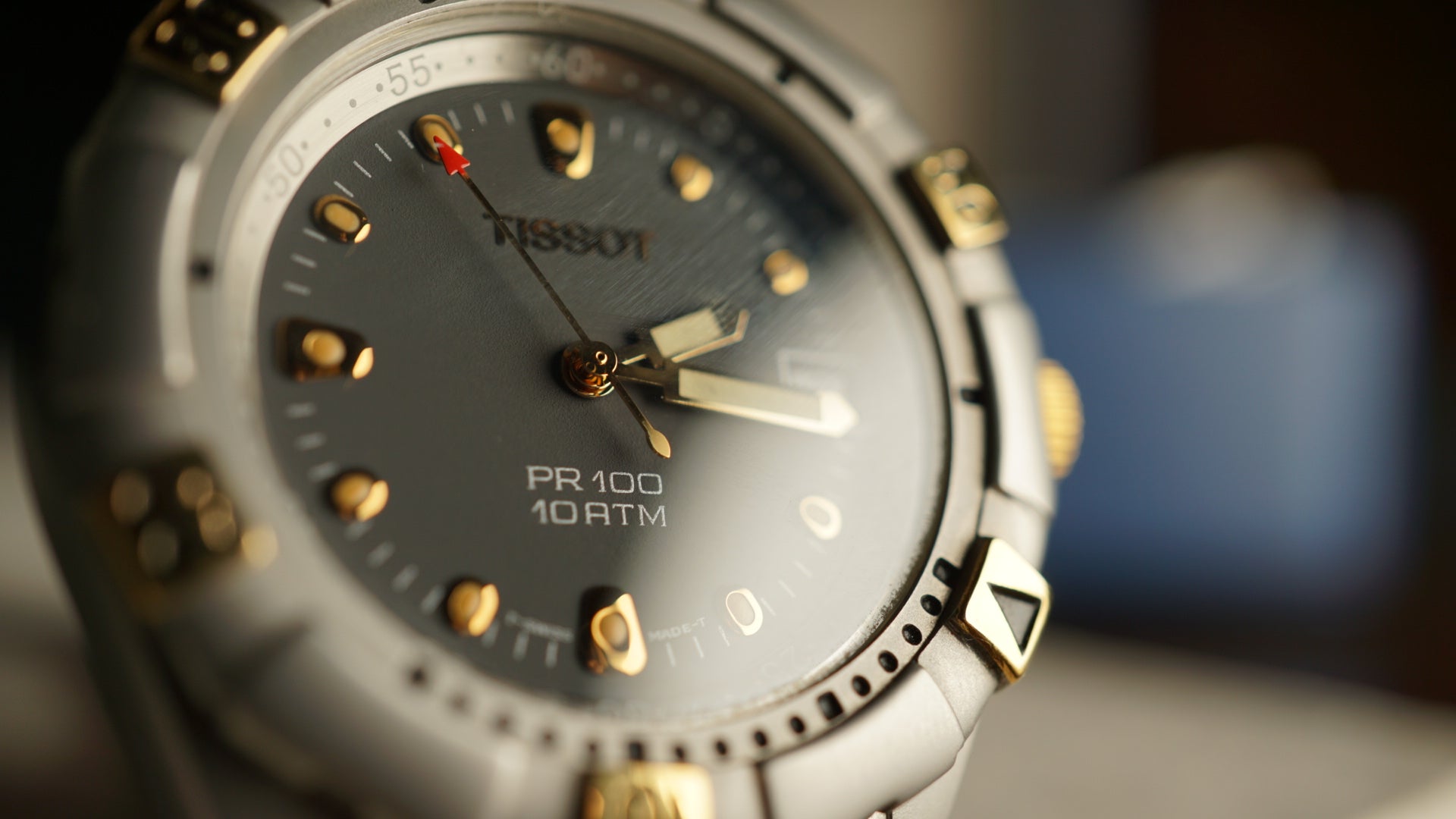 Tissot PR 100 Two-Tone Blue Dial – Full Set | Old New Stock Fama Elegance