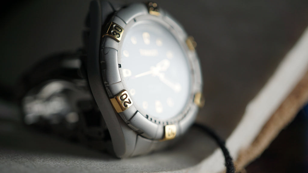 Tissot PR 100 Two-Tone Blue Dial – Full Set | Old New Stock Fama Elegance